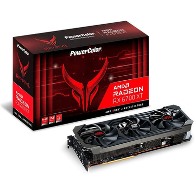 Tarjeta Power Powercolor RX 6700XT Red Devil OC 12GB GDDR6