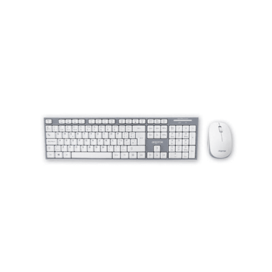 Teclado + Mouse Aprox APPKBWELEGANT Wireless USB Grey / White