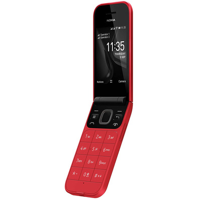 Teléfono Móvil Nokia 2720 Flip Dual SIM Rojo