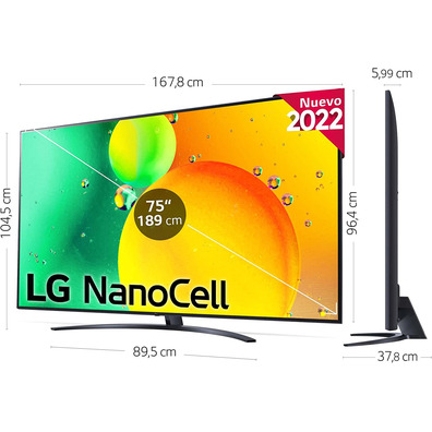 Televisor LG NanoCell 75NANO766QA 75 " Ultra HD 4K/Smart TV/WiFi