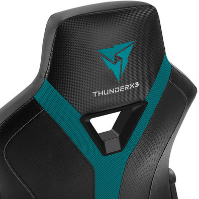 Thunderx3 cadeira gaming yc1 black ciano Azul