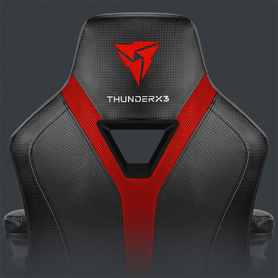 Thunderx3 cadeira gaming yc1 black ciano Vermelho