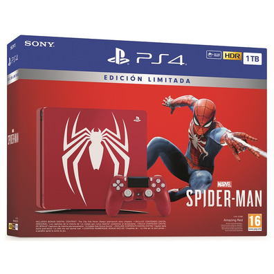 PS4 1tb Red +Marvel´s Spider-Man Limited Edition