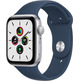 Apple Watch SE 2021 GPS 44 mm Caja de Aluminio en Plata / Correa Deportiva Azul Abismo