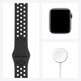 Apple Watch SE 44mm GPS Gris Meia con correa antracita y negro MYYK2TY/A