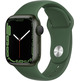 Apple Watch Series 7 GPS 41 mm Caja Aluminio en Verde / Correa deportiva Verde Trebol