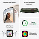 Apple Watch Series 7 GPS/Cellular 45 mm Caja Acero Oro / Correa deportiva Cereza Oscuro