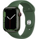 Apple Watch Series 7 GPS/Cellular 45 mm Caja de Aluminio en Verde / Correa deportiva Verde Trebol