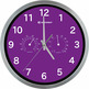 Bresser Mytime Reloj Pared Termo-/Higro 25cm Violeta