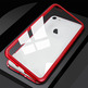 Magnetic Case with Tempered Glass Iphone 7/8 Vermelho