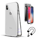 Magnetic Case with Tempered Glass iPhone X/XS Prata