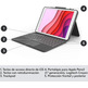 Funda con Hidrologitech Combo Touch iPad (7ª y 8ª Gen) 10,2 " Gris