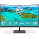 Monitor Curvo Philips E-Line 241E1SCA 23,6 " Full HD Multimídia Negro