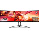 Monitor Gaming Curvo AOC AGON AG493UCX 49 " DQHD Multimídia Negro