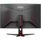 Monitor Gaming LED 24 '' AOC C24G2AE/BK Curvo Negro