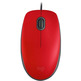 Ratón Logitech M110 Silencioso Mouse Rojo 1000 DPI