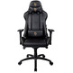 Silla Arozzi Verona Signature Black PU-Logo de ouro