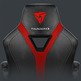 Thunderx3 cadeira gaming yc1 black ciano Vermelho